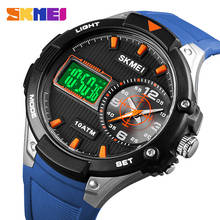 SKMEI Men Quartz Digital Watch Creative Dual Display Sport Watches Male Waterproof LED Wristwatch Montre homme Clock Relojes 2024 - buy cheap
