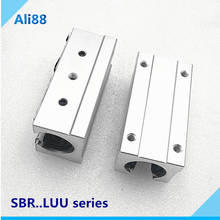 2 uds SBR16LUU SBR16 rodamiento lineal de alargamiento 16mm rodamiento lineal abierto bloque deslizante 16mm partes lineales CNC Slide 2024 - compra barato