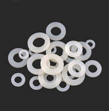 49pcs inside diameter 6.4mm-6.5mm polyester white nylon washer insulation plastic thin gasket 13mm-22mm outer 0.1mm-0.5mm thick 2024 - buy cheap