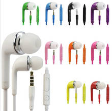 High Quality 3.5mm In-ear Headset earbuds stereo earphones with Mic for samsung galaxy S4 J5 Iphone Sony Xiaomi phone 2024 - buy cheap