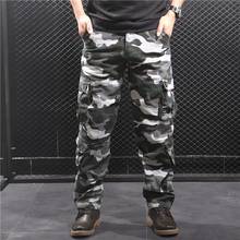 Pantalones de camuflaje con múltiples bolsillos para hombre, pantalón táctico militar, holgado, resistente al desgaste 2024 - compra barato