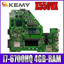 Akemy X550VX Laptop motherboard for ASUS X550VX X550V original mainboard 4GB-RAM I7-6700HQ GTX950M-4GB 2024 - buy cheap