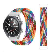 Эластичный нейлоновый ремешок для Samsung Galaxy Watch 46 мм/Active 2 42 мм/Huawei Watch GT/Amazfit GTR 22 мм 20 мм, Плетеный ремешок 2024 - купить недорого