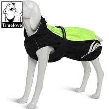 Truelove jaqueta refletora para cachorro de estimação, roupas para cachorro repelente de água amarelo para cães pequenos e grandes e médios, todas as estações buldogue 2024 - compre barato