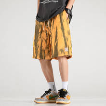Pantalones cortos de estilo coreano para hombre, ropa de calle masculina con estampado de Hip Hop, de piernas anchas 5XL, 2021 2024 - compra barato