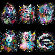 Graffiti Art abstracto colorido Animal boca fumar carteles e impresiones lienzo pintura pared arte imágenes para decoración de sala de estar 2024 - compra barato