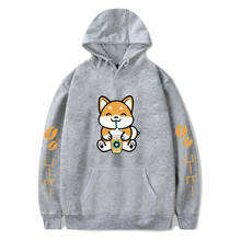 Suitable pet animal Corgi Hoodies Men Women Sweatshirts Harajuku Hip Hop Autumn boys girls Casual shiba inu gray pullovers 2024 - buy cheap