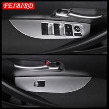 Auto Styling Inner Door Armrest Window Lift Button Cover Trim Fit For Toyota Corolla 2019 2020 2021 Matte Carbon Fiber ABS 2024 - buy cheap