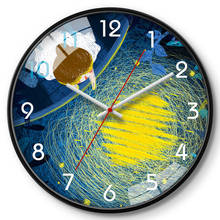 Reloj de Pared grande de dibujos animados para sala de estar, relojes modernos de Metal silencioso para dormitorio, cocina, regalo de Pared secreto FZ261 2024 - compra barato