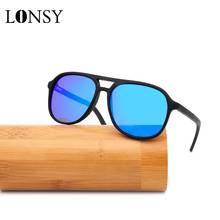 LONSY Brand Design Cat Eye Bamboo Sunglasses Polarized Men Women Retro Sun Glasses Women Luxury Summer Eyewear UV400 2024 - buy cheap