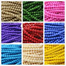 Multicolor Shining baking paint glass 3mm round loose beads making spacers beads diy bracelets necklace women gifts 15inch B1186 2024 - buy cheap