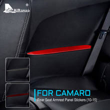 AIRSPEED Carbon Fiber for Chevrolet Camaro 2010 2011 2012 2013 2014 2015 Accessories Interior Trim Car Rear Seat Armrest Sticker 2024 - buy cheap