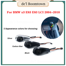 For BMW x3 E83 E83 LCI 2004-2010 Carbon Fiber Black Silver LED Gear Shift Knob Shifter Lever Automatic Accessorie 2024 - buy cheap