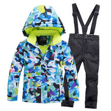 Ski Suit Winter 2019 Boys Girls Outdoor Snowboard Jacket Sportswear Waterproof Children's Clothing Skiing Jacket Warm Windproof 2024 - buy cheap