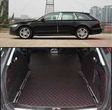 fiber leather car trunk mat for audi a6 2011 2012 2013 2014 2015 2016 2017 allroad avant a6 c7 car accessories 2024 - buy cheap