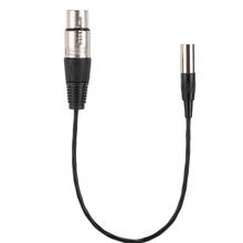 Mini Cable de cobre blindado con papel de aluminio, Conector de Audio para micrófono, XLR 3 pines macho a XLR 3 pines hembra 2024 - compra barato