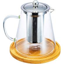 Glass Teapot with Stainless Steel Removable Infuser for Loose Leaf Tea, Bonus Tea Kettle & Infuser Coaster, 950Ml 2024 - buy cheap