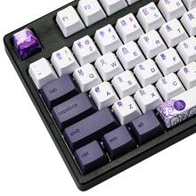 113 Keys Purple Datang Keycap PBT Sublimation Keycaps OEM Profile Mechanical Keyboard Keycap Chinese Style  GK61 GK64 2024 - buy cheap