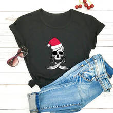 Christmas Pirate Shirt New Arrival 100%Cotton Funny T Shirt Christmas Shirt Christmas Party Shirts Pirate Party Gift Dropship 2024 - buy cheap