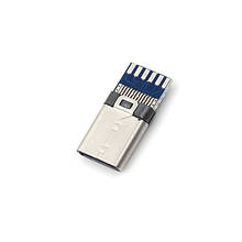2 шт. USB 3,1 Тип C Male Вилки DIY припоя кабель розетка придает печатной платы SMT, оптовая продажа 2024 - купить недорого