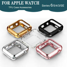 TPU bumper for Apple Watch case 44mm 40mm iWatch 42mm 38mm Screen Protector Cover for Apple watch series 6 5 4 3 SE Accessories 2024 - buy cheap