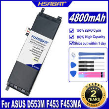 HSABAT B21N1329 4800mAh Battery for Asus D553M F453 F453MA F553M P553 P553MA X453 X453MA X553 X553M X553B X553MA X503M X403M 2024 - buy cheap