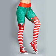 Ogilvy Mather Christmas Printing Leggings Put Hip Elastic High Waist Leggings Breathable Christmas Pants Women Fitness Leggings 2024 - buy cheap
