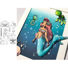 Mermaid Clear Stamps for Scrapbooking Card Making Silicone Craft Stamps Transparent New 2020 2024 - buy cheap