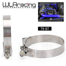Wlr racing-2 partes ss304., kit de mangueira turbo de silicone inoxidável com parafuso t e braçadeira de 3 "calmps 79mm-87mm. 2024 - compre barato