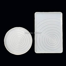 Round/Rectangle Ripple Coaster Jewelry Molds Silicone Epoxy Resin Jewelry Tools DIY Handmade Craft Jewelry Accessories 2024 - buy cheap