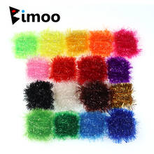 Bimoo-10 bolsas de 10mm, gran Cristal, oropel Flash para atado de moscas, Streamer, huevo, mosca para salmón, trucha, señuelo para salmones 2024 - compra barato