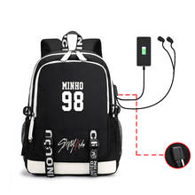 2019 Straykids KPOP Backpack Women Student Backpack Bag For Laptop Bagpack For Girls With Charging Port Canvas College Bag 2024 - buy cheap