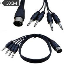 50CM 5 Pin DIN Plug Male To 4 X 3.5MM Female SmartPhone AUX Headphone MONO Jack Adapter Input Cable 2024 - buy cheap