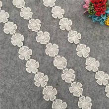 New arrive 1 yard White Embroidery Venetian Polyester Flower Lace Fabric DIY Decoration Clothing Sewing Applique Accessories 2024 - buy cheap
