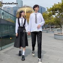 Falda de anime de marinero de la Marina, uniforme escolar japonés de estilo coreano, kawaii, chica blanca, cosplay de graduación, camisa japonesa, ropa 2021 2024 - compra barato