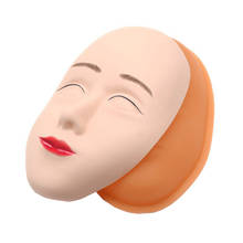5D Silicone Fake Tattoo Practice Training Head Face Skin Base Mannequin Doll For Permanent Lip Eyebrow Makeup Tattoo Accessory 2024 - buy cheap