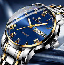 2020 FNGEEN Watches Men Stainless Steel Watch Business Luxury Male Clock Men's Waterproof Quartz With Date Wristwatch Clock 2024 - buy cheap
