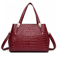 Crocodile Pattern Casual Tote Bag High Quality Leather Shoulder Crossbody Bags for Women Luxury Handbags Women Bags Designer Sac 2024 - buy cheap