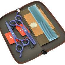 Meisha tesouras de cabeleireiro, de 5.5 "6.0" meisha, tesouras de cabelo de debaste jp440c pintadas para salão de beleza, kits de tesoura de barbeiro a0049a 2024 - compre barato