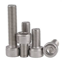 Hex Socket Head Cap Screw A4 Stainless Cup Head Allen Bolts M10 M12 2024 - buy cheap