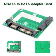 Высокое качество PCI-E половина высоты мини mSATA SSD до 7 мм 2,5 "SATA 22pin жесткий диск msata карта адаптера SATA 2024 - купить недорого