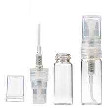 Minibotella de vidrio portátil para Perfume, atomizador de Perfume recargable, accesorios de viaje, 100 piezas, 3ml 2024 - compra barato