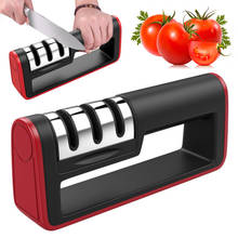 Afilador de cuchillos de tungsteno, herramienta de 3 etapas para afilar cuchillos, accesorios de cocina para el hogar 2024 - compra barato
