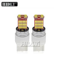 HIDLT 2PCS Super Bright T20 7440 W21W Canbus LED Bulbs 4014 45SMD 12V Car Light Brake Lamp Turn Signal Reverse Tail Light White 2024 - buy cheap