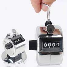 Mini contador de números Manual de 4 dígitos, pulsador Digital mecánico con pantalla de botón mecánico, cuenta electrónica 2024 - compra barato
