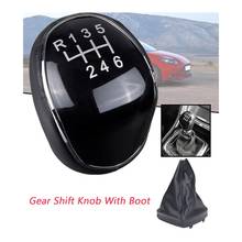 6 Speed Leather Gear Shift Knob Shift Lever Gaitor Boot Cover for Ford Mondeo IV S-MAX C-MAX Transit Focus MK3 MK4 Kuga 2024 - buy cheap