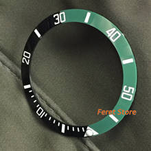 Bisel de cerámica verde/negro para hombre, caja de reloj de 40mm, bisel de alta calidad, 38mm, nuevo 2024 - compra barato