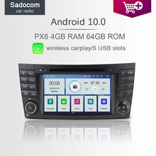 Автомобильный dvd-плеер PX6 2 din, Android 9,0, 64 Гб ПЗУ, для Benz W211 W463 W219 W209 2004-2011, 6 ядер, 4 Гб ОЗУ 32 Гб ПЗУ, gps RDS, Авторадио 2024 - купить недорого