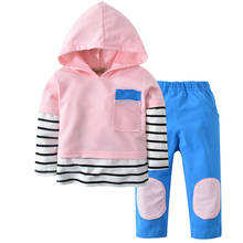 Newborn Baby Girl  Infant Autumn Clothes Set Hoodie Long Sleeve T-shirt Tops Sweat Pants 2Pcs Outfits Cute B  Kids Clothing Suit 2024 - buy cheap