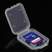 10Pcs SD SDHC Memory Card Holder Transparent Plastic Box Storage Case Protector 2024 - buy cheap